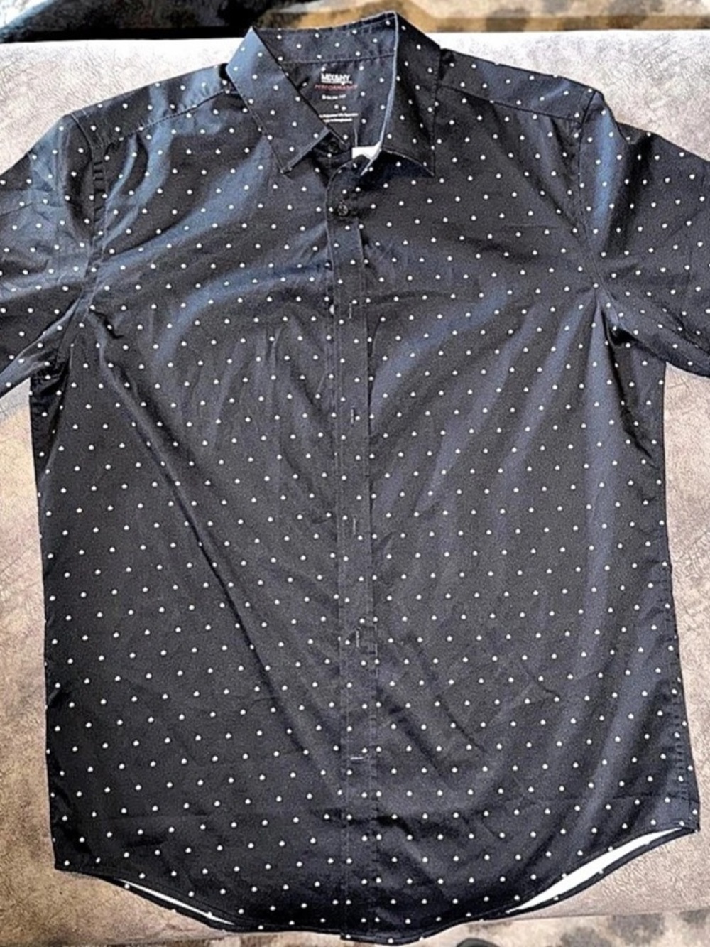 MIX&NY Performance Slim Fit Men's Black & White Size Medium Like New Medium